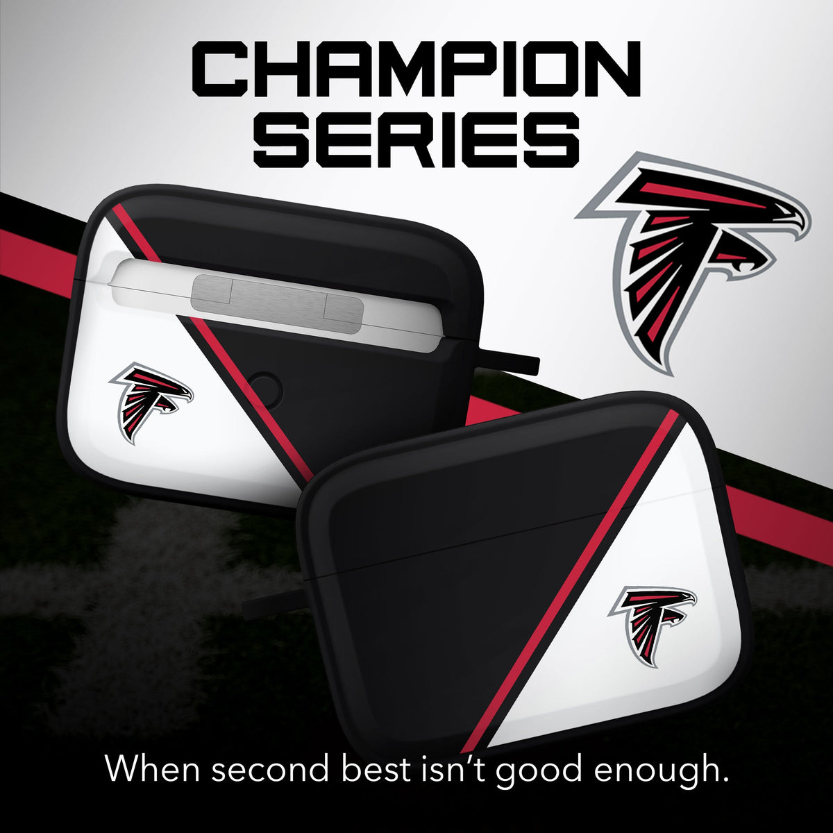 Atlanta Falcons HDX Champion Series Case Cover Compatible with Apple AirPods Pro 1 &amp; 2