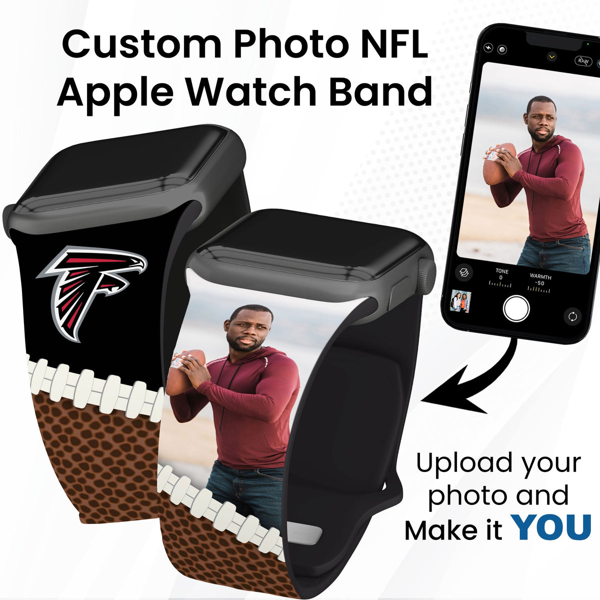 Atlanta Falcons Custom Photo HD Apple Watch Band