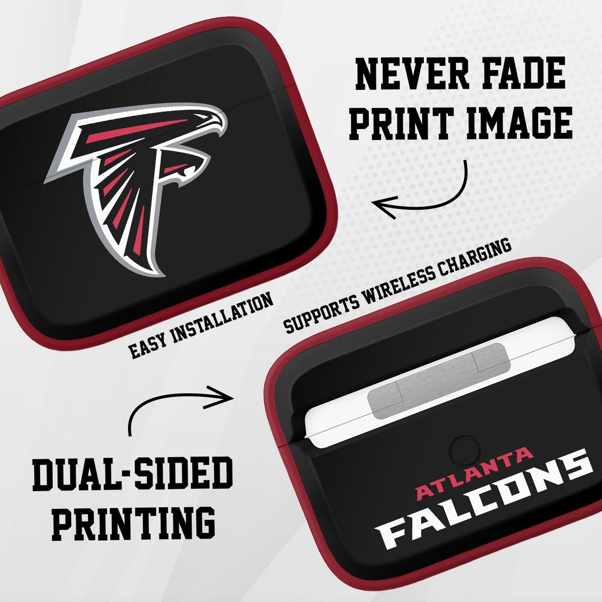 Atlanta Falcons HDX Apple AirPods Pro 1 &amp; 2 Case Cover