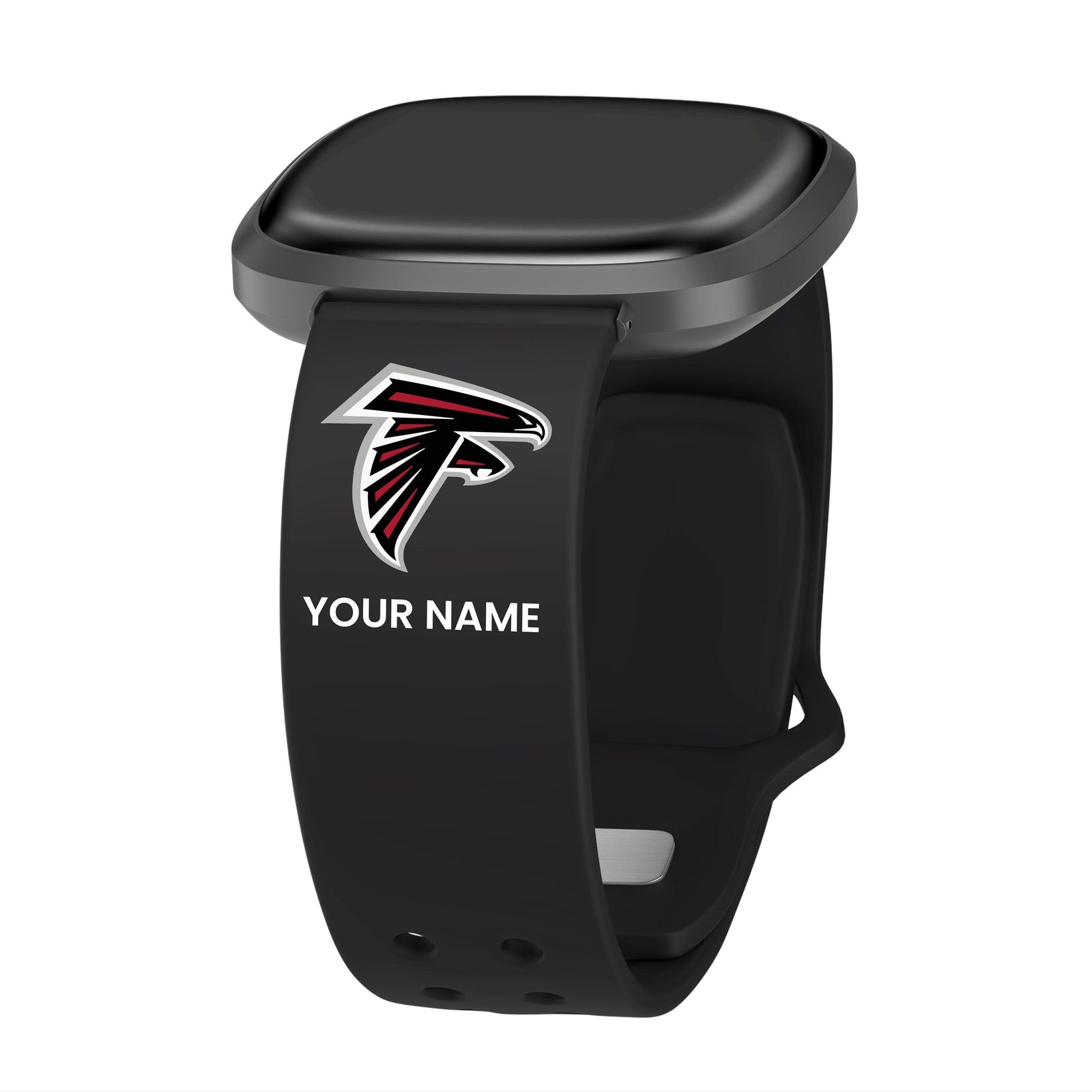 GAME TIME Atlanta Falcons Custom Name HD Fitbit Versa 3 & Sense 1 Watch Band