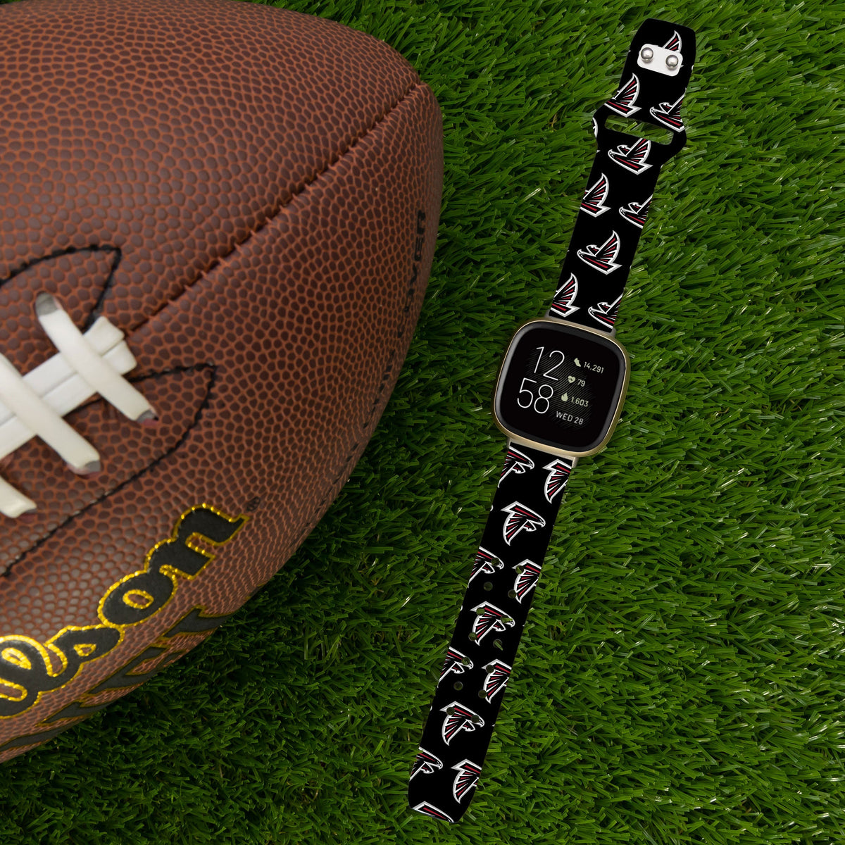 Atlanta Falcons HD Fitbit Versa 3 and Sense 1 Watch Band