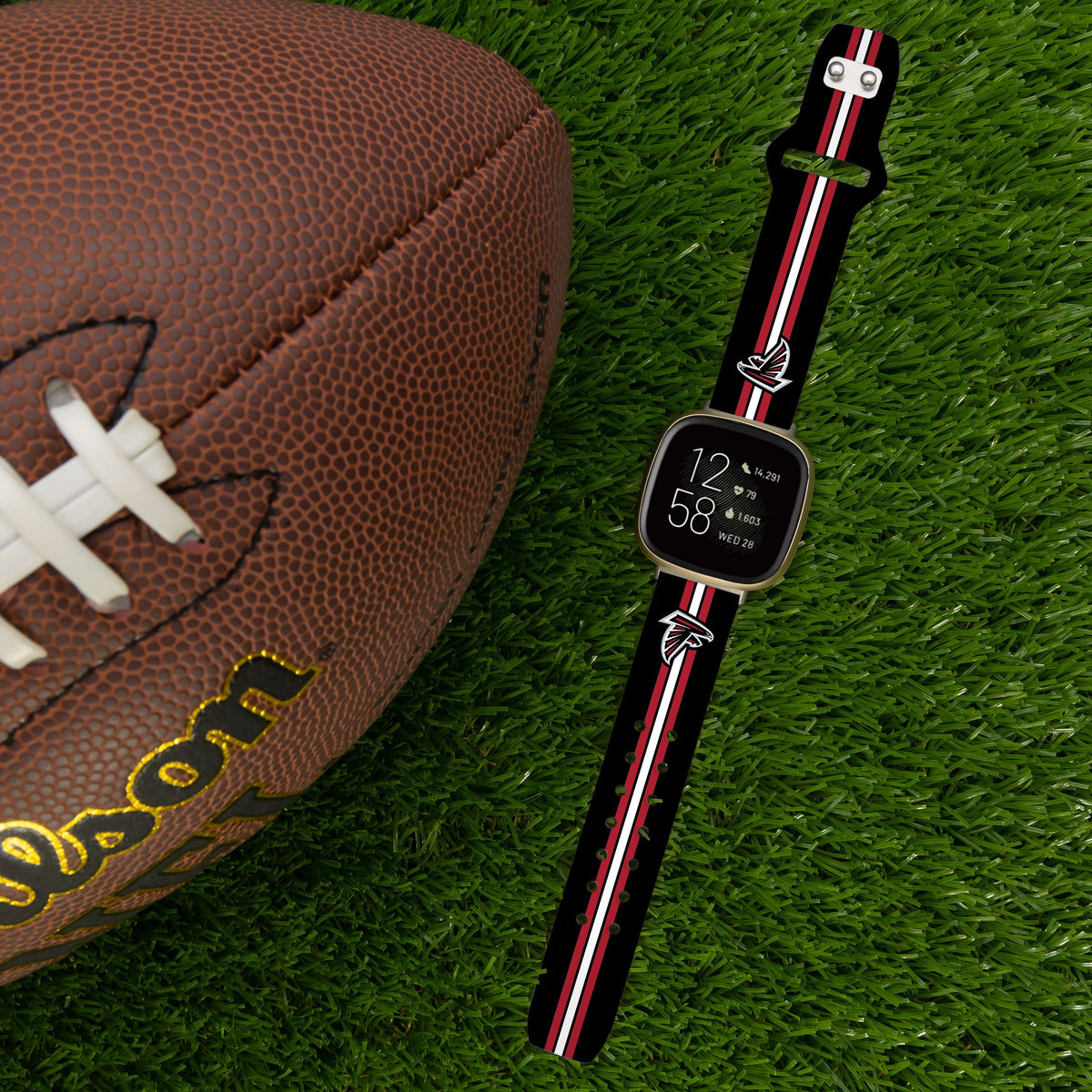 Atlanta Falcons HD Fitbit Versa 3 and Sense 1 Watch Band
