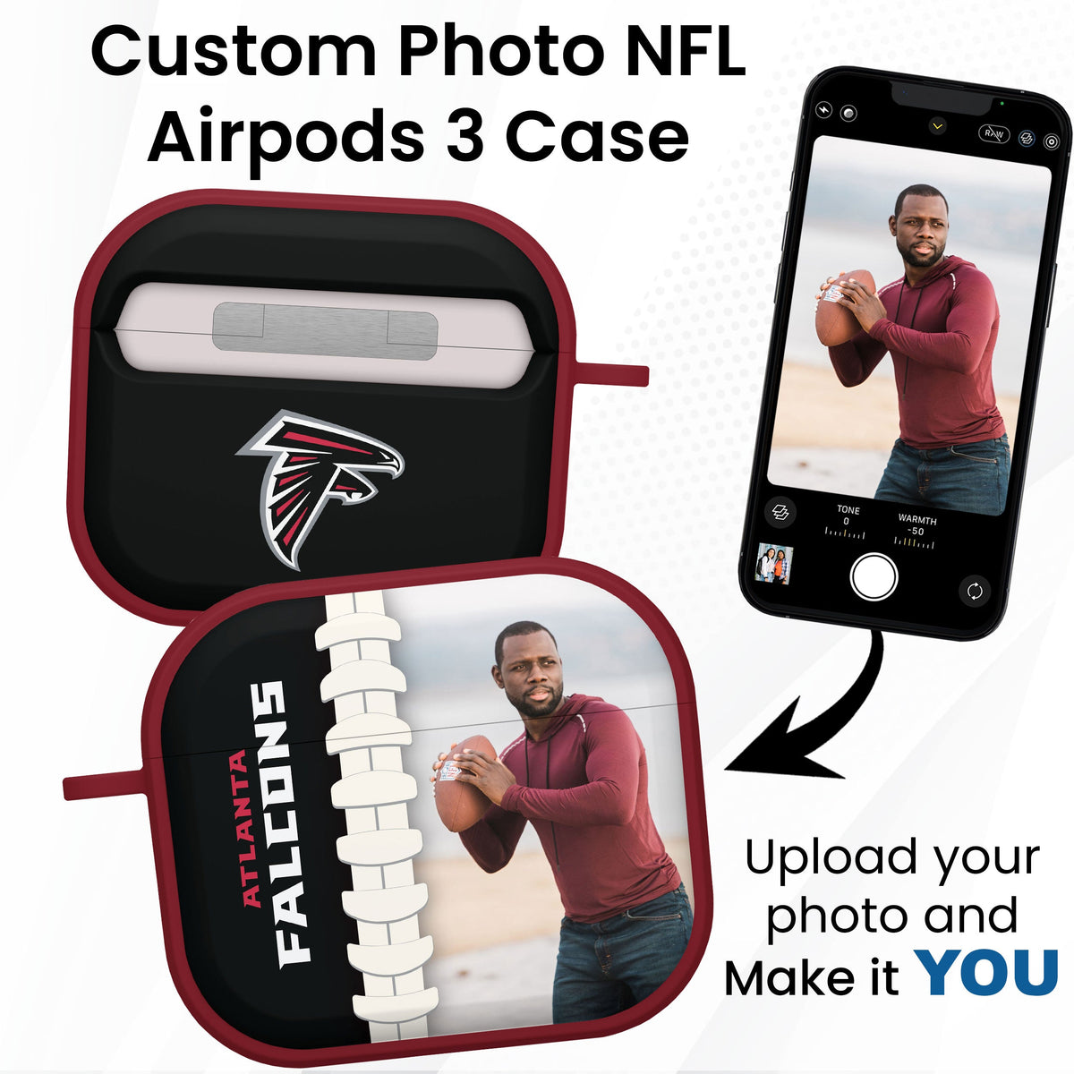 Atlanta Falcons Custom Photo HDX Apple AirPods Gen 3 Case Cover