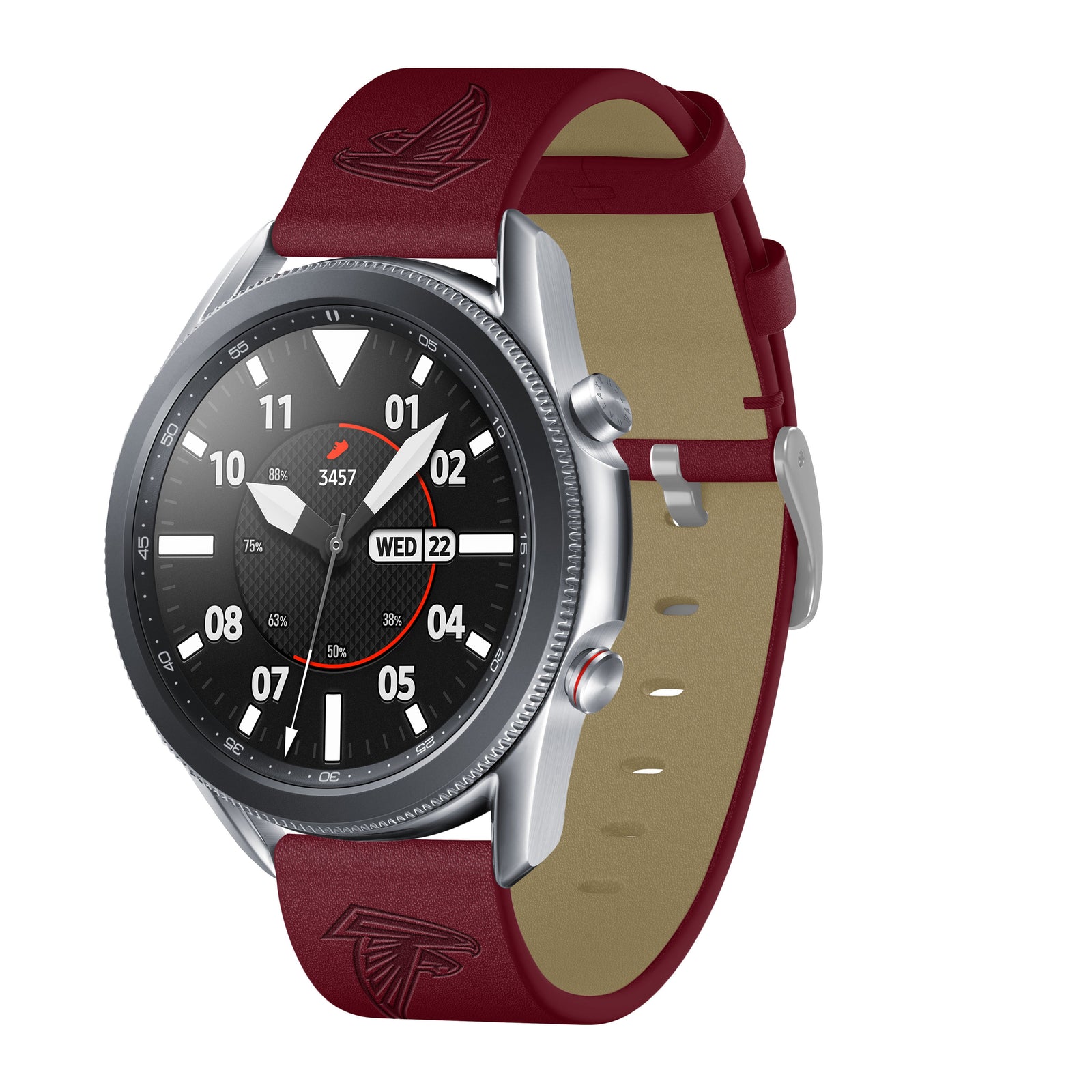 Atlanta Falcons Quick Change Leather Watch Band - USA Sewn - AffinityBands