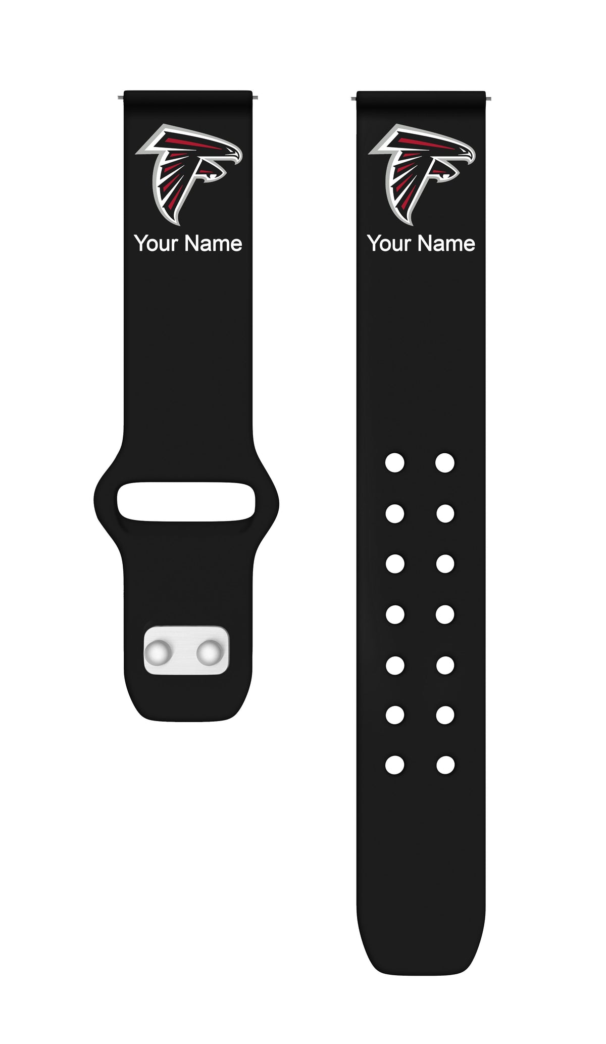GAME TIME Atlanta Falcons Custom Name HD Quick Change Watch Band