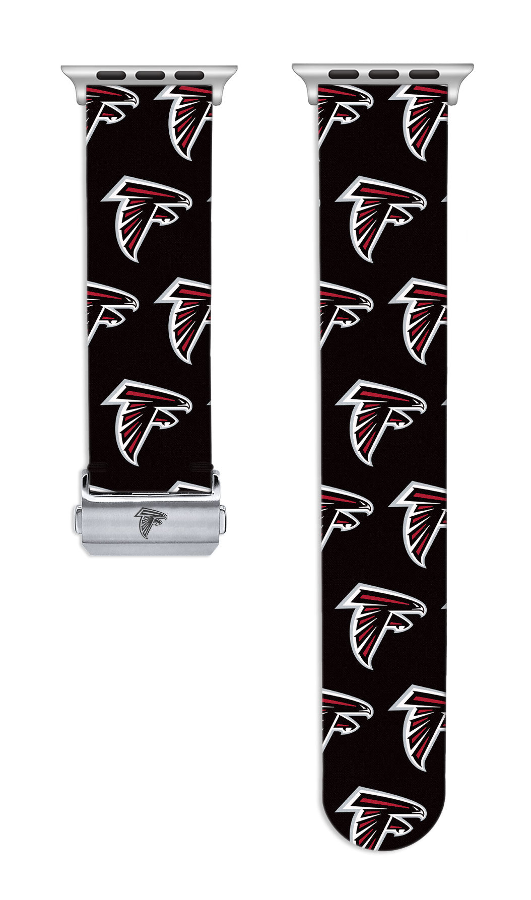 Atlanta Falcons Full Print Watch Band With Engraved Buckle - AffinityBands