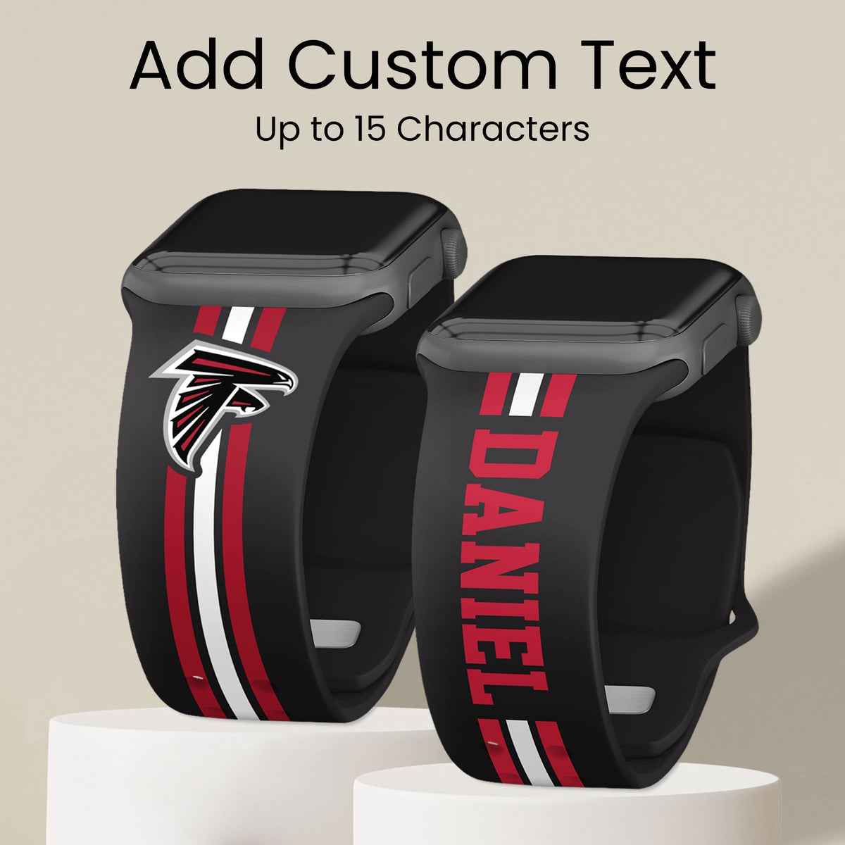 Atlanta Falcons Custom Name HD Apple Watch Band