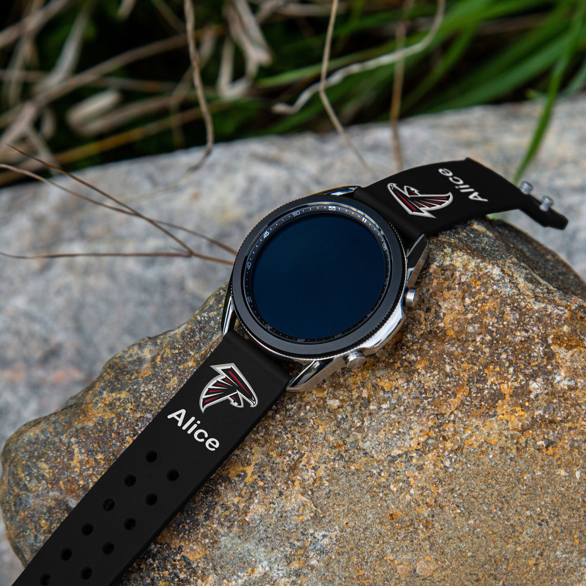 GAME TIME Atlanta Falcons Custom Name HD Quick Change Watch Band