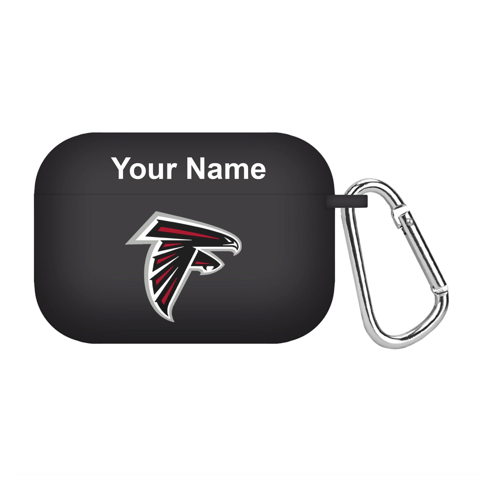 Atlanta Falcons Custom Name HD Apple AirPods Pro 1 & 2 Case Cover (Black)