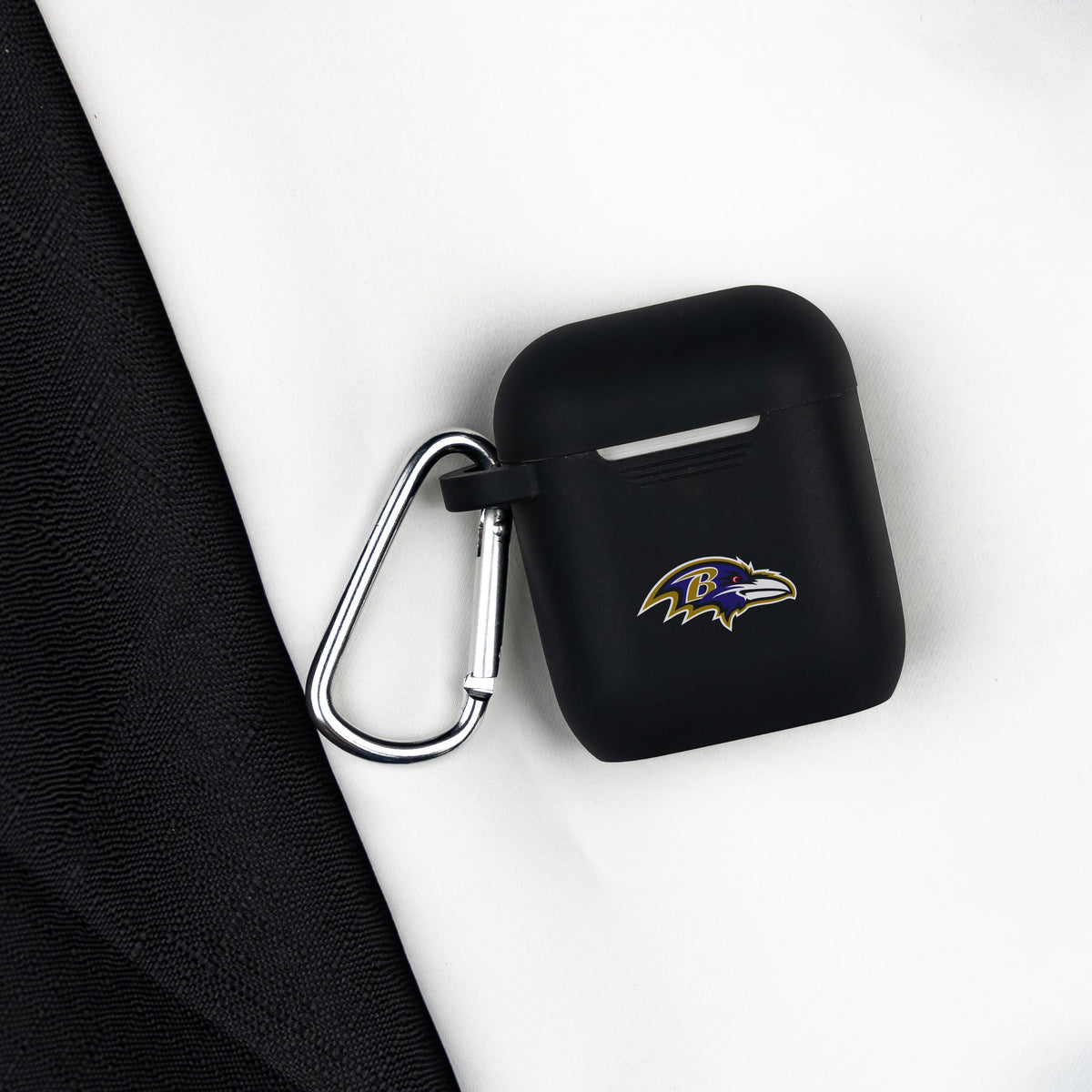 Game Time Baltimore Ravens Silicone Case Cover for Apple AirPods Battery Case