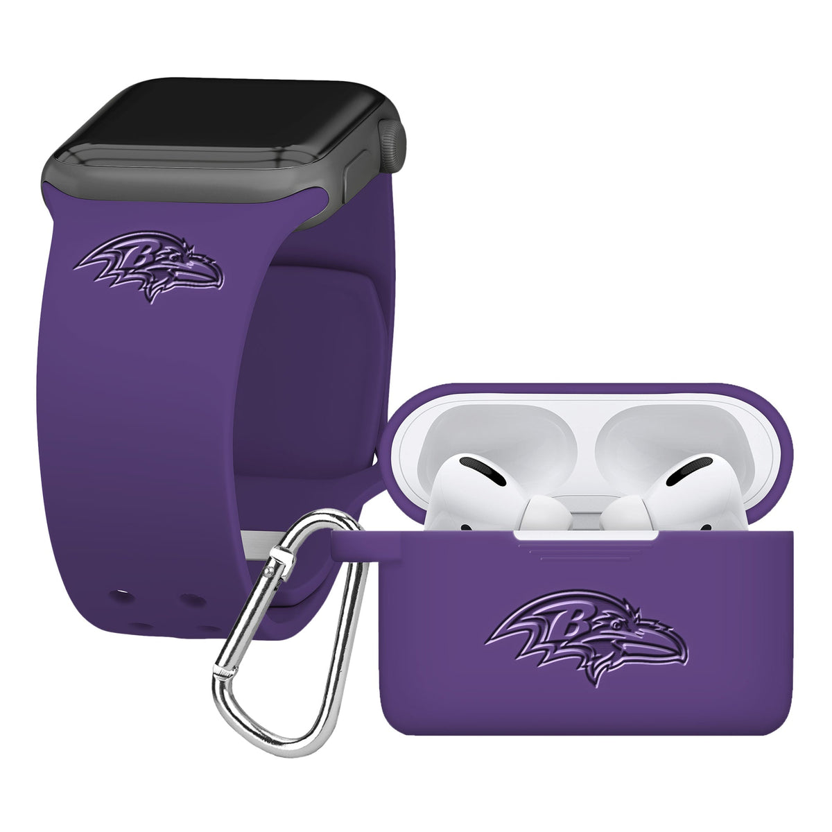 Game Time Baltimore Ravens Engraved Apple Combo Pro Package