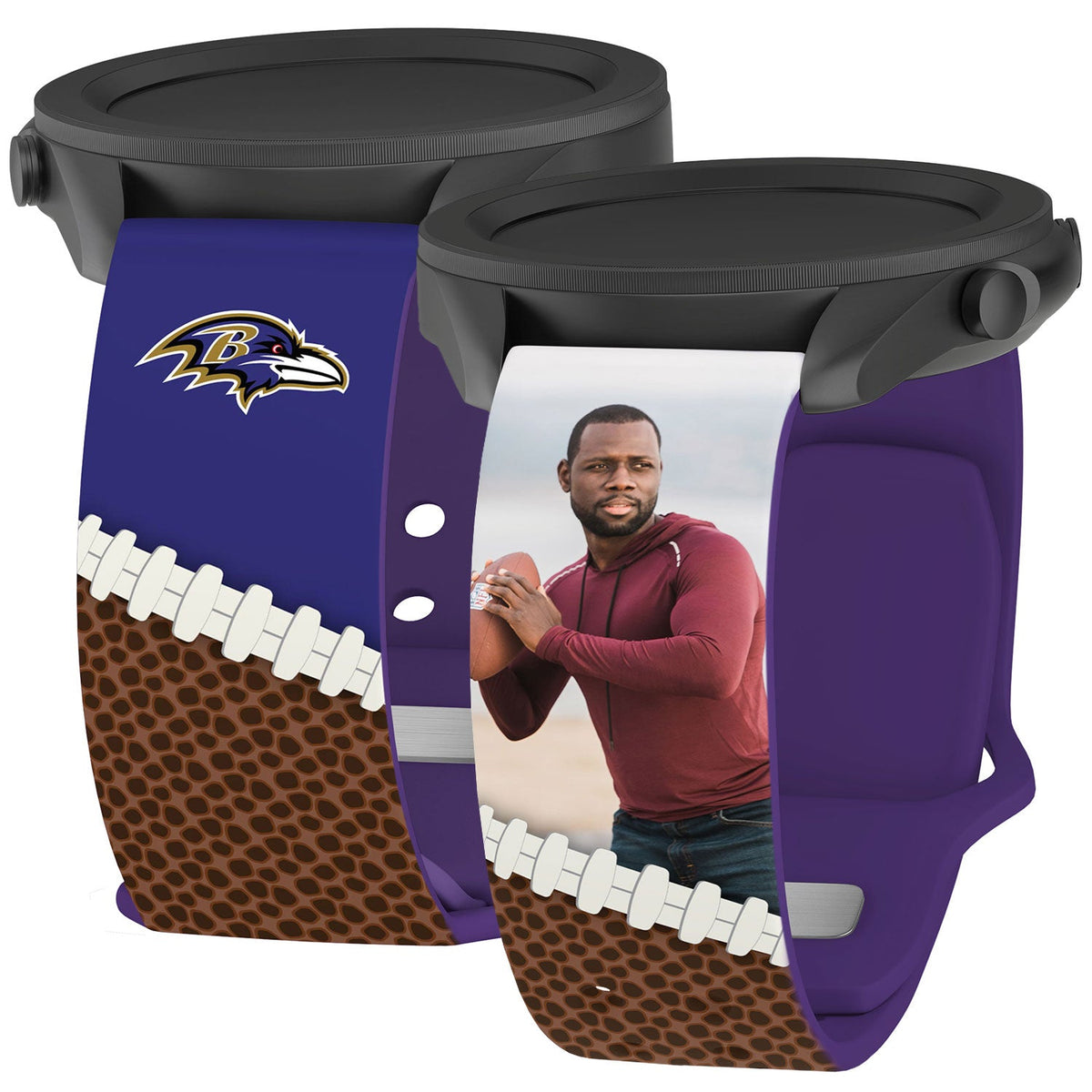 Baltimore Ravens Custom Photo HD Samsung Galaxy Watch Band