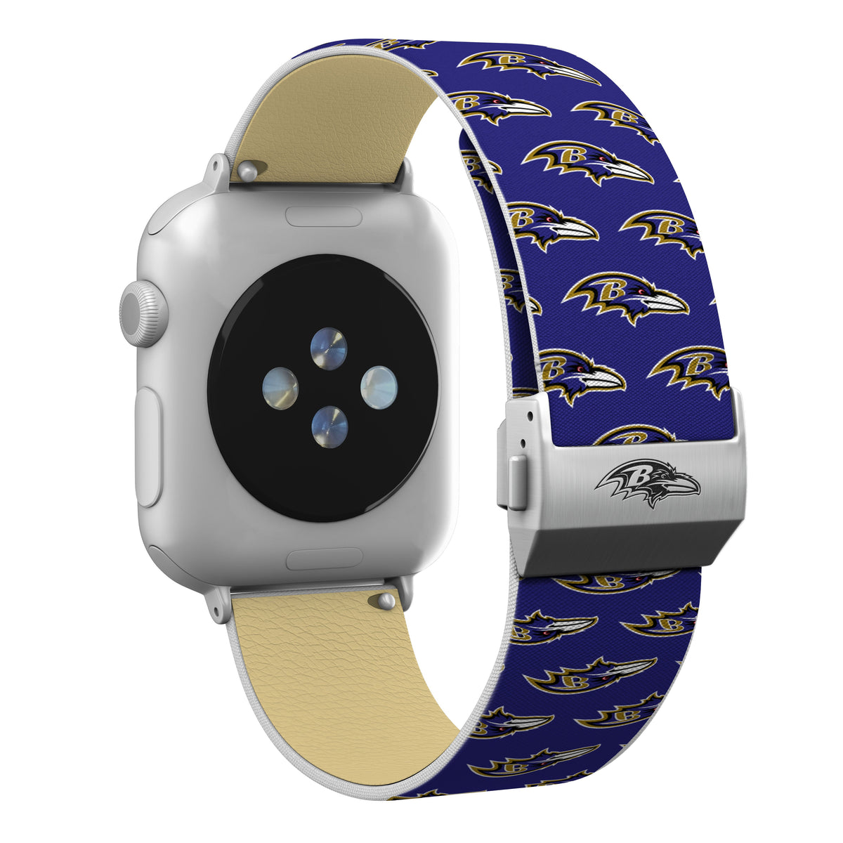 Baltimore Ravens Full Print Watch Band With Engraved Buckle - AffinityBands