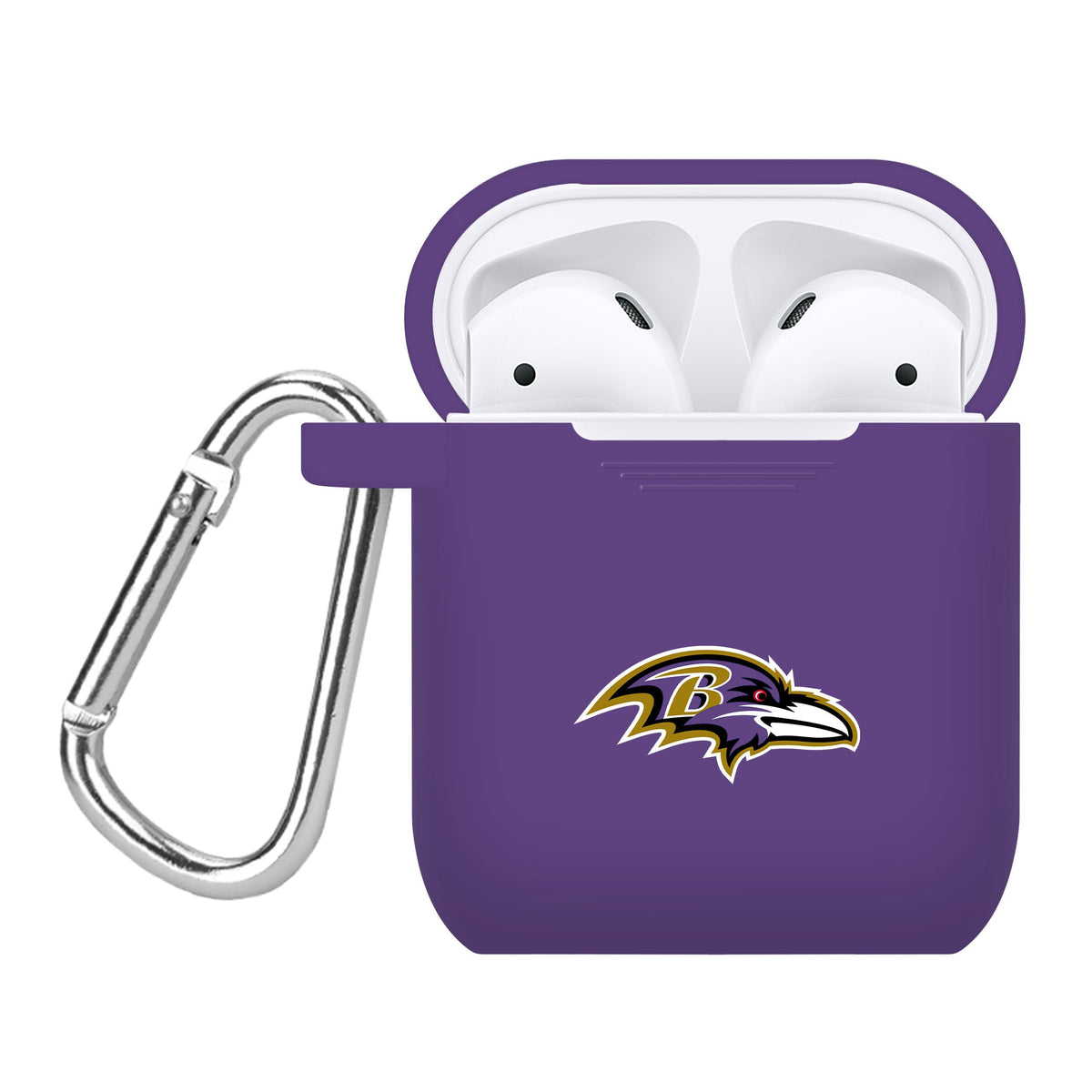 Game Time Baltimore Ravens Silicone Case Cover for Apple AirPods Battery Case