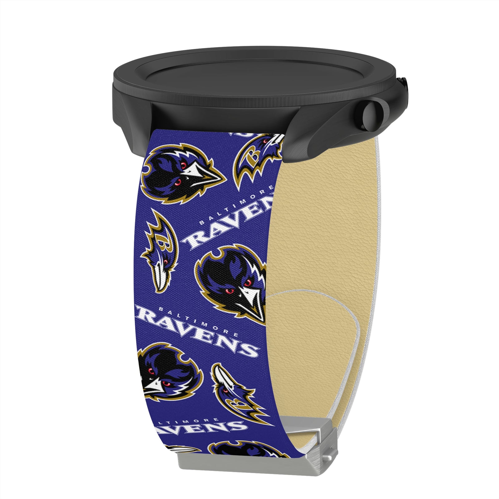 Game Time Baltimore Ravens Signature Series Quick Change Watch Band With Engraved Buckle