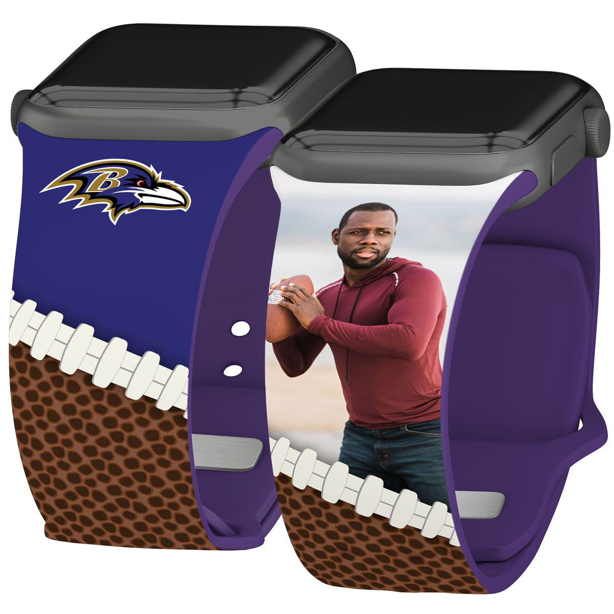Baltimore Ravens Custom Photo HD Apple Watch Band
