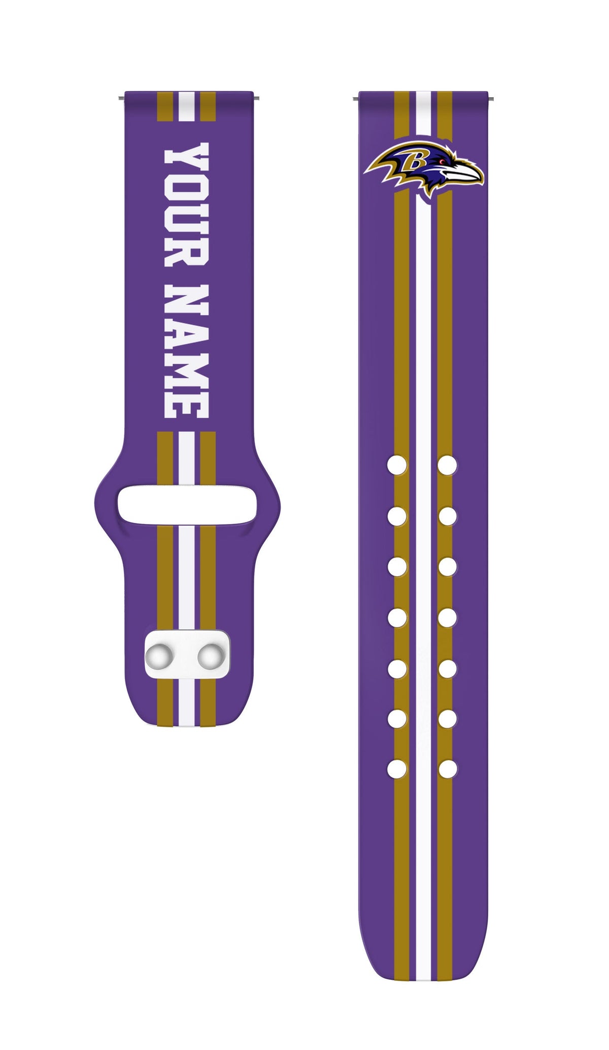 Baltimore Ravens Custom Name HD Watch Band