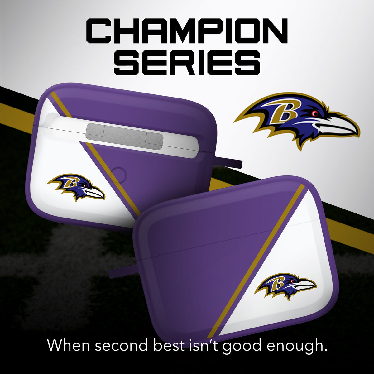 Baltimore Ravens HDX Champion Series Case Cover Compatible with Apple AirPods Pro