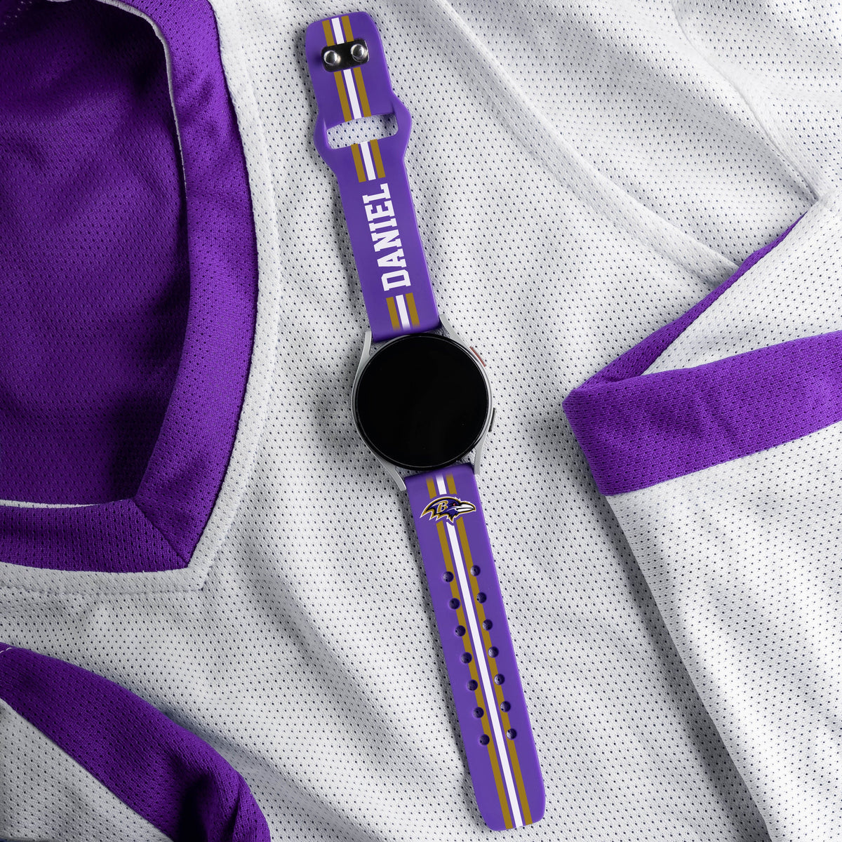 Baltimore Ravens Custom Name HD Watch Band