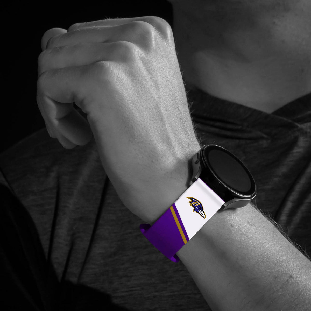 Baltimore Ravens HD Champion Series Samsung Galaxy Watch Band