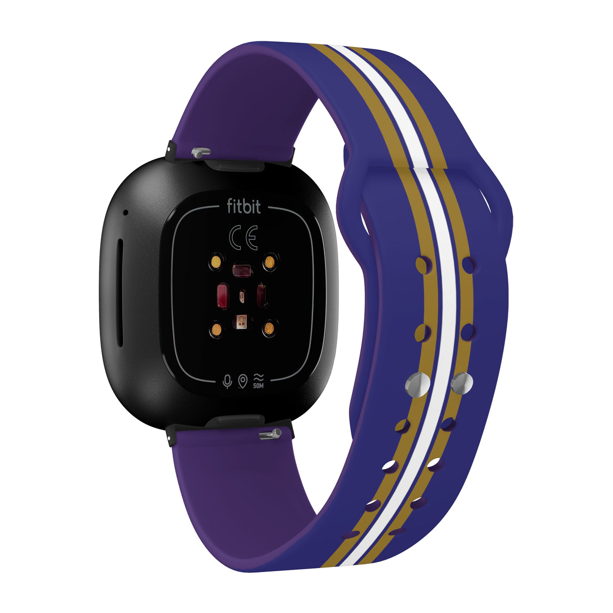 Baltimore Ravens HD Fitbit Versa 3 and Sense Watch Band
