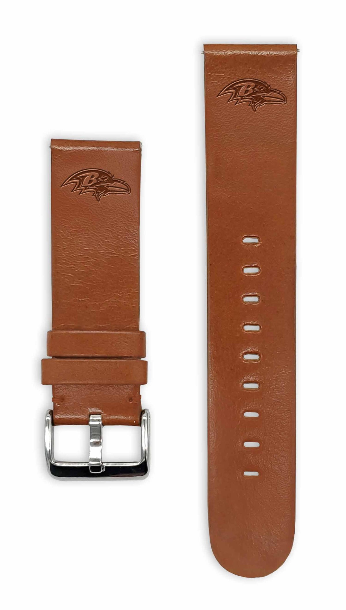 Baltimore Ravens Quick Change Leather Watch Band - USA Sewn - AffinityBands
