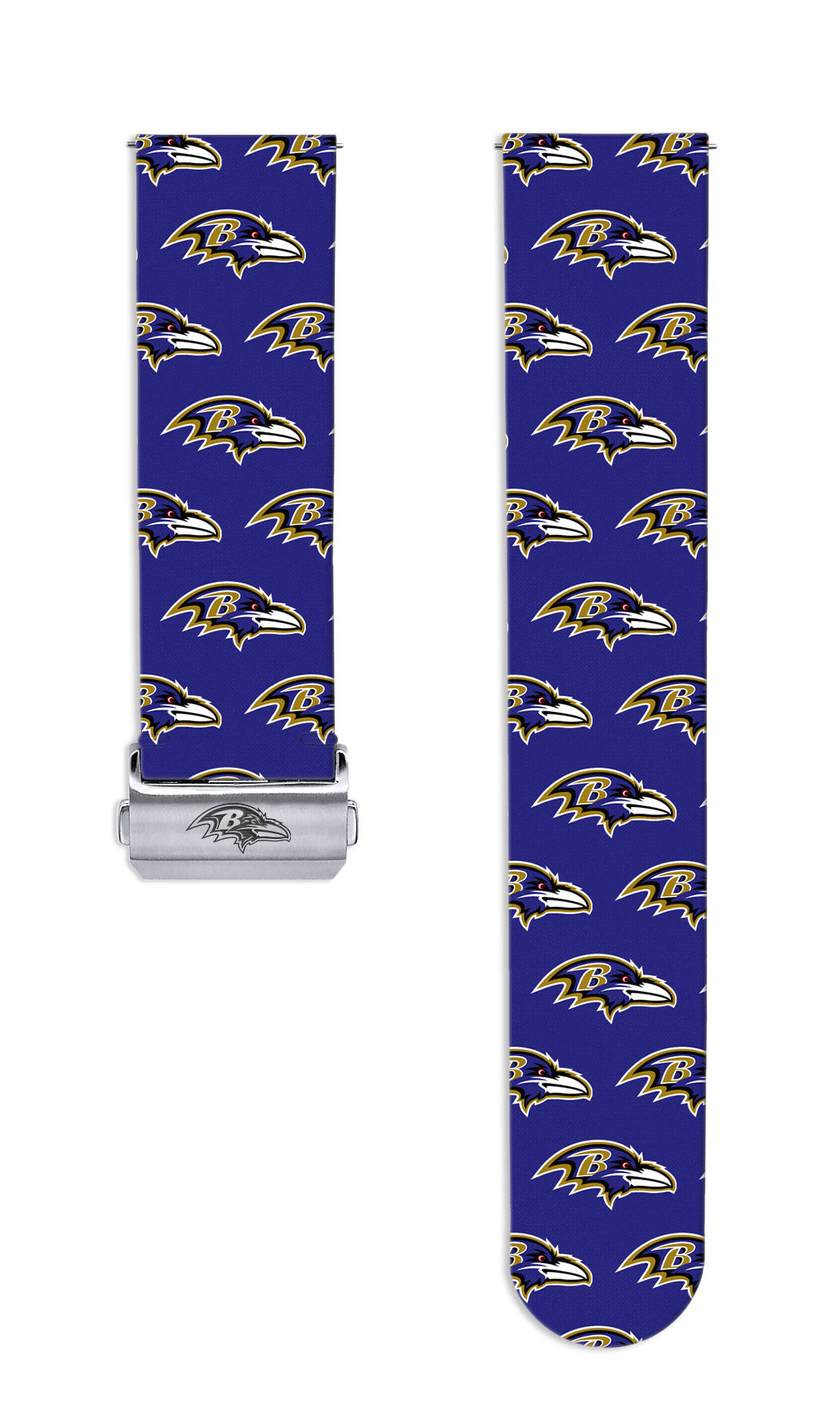 Baltimore Ravens Full Print Quick Change Watch Band With Engraved Buckle - AffinityBands