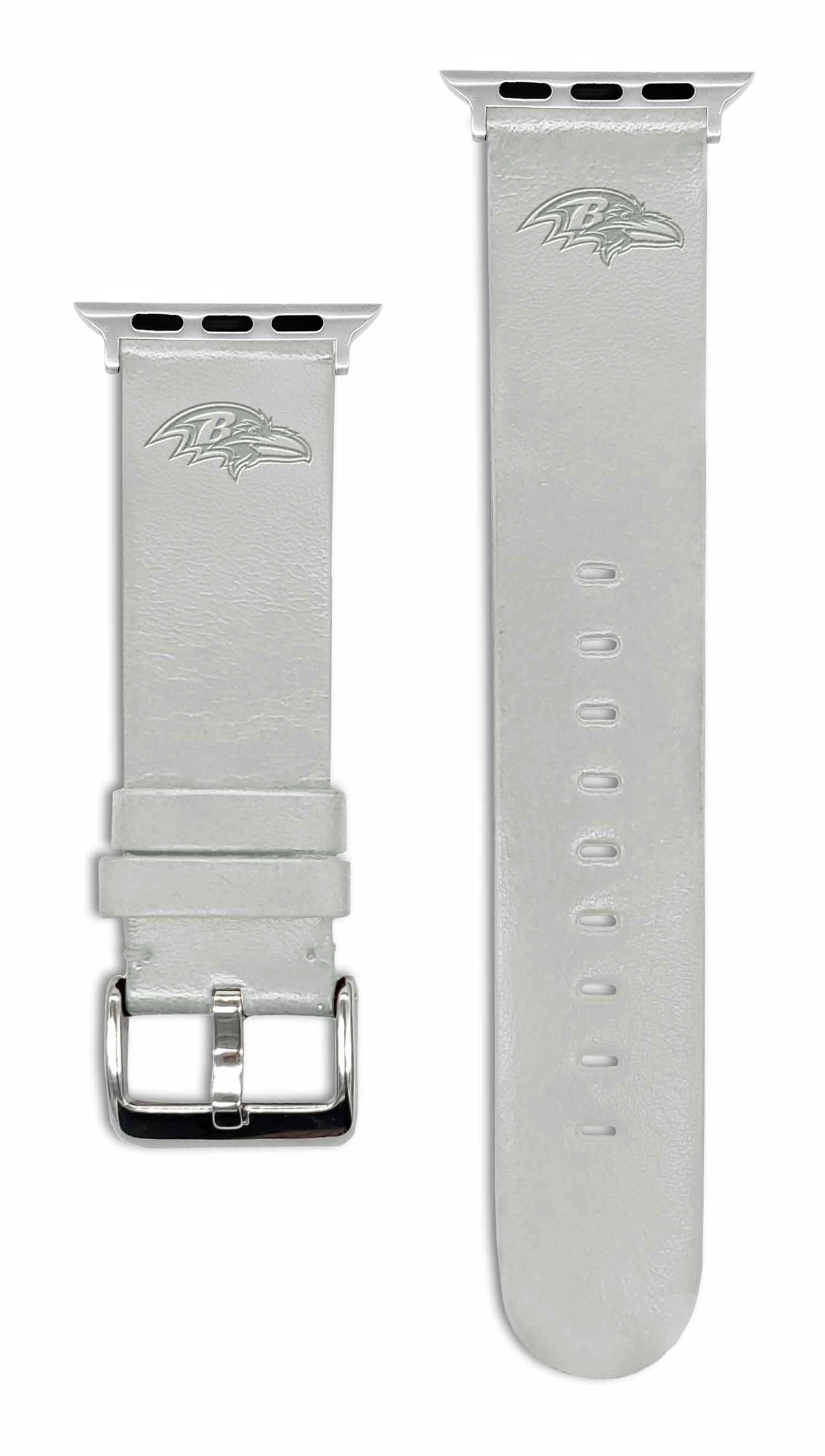 Game Time Baltimore Ravens Apple Leather Watch Band - USA Sewn