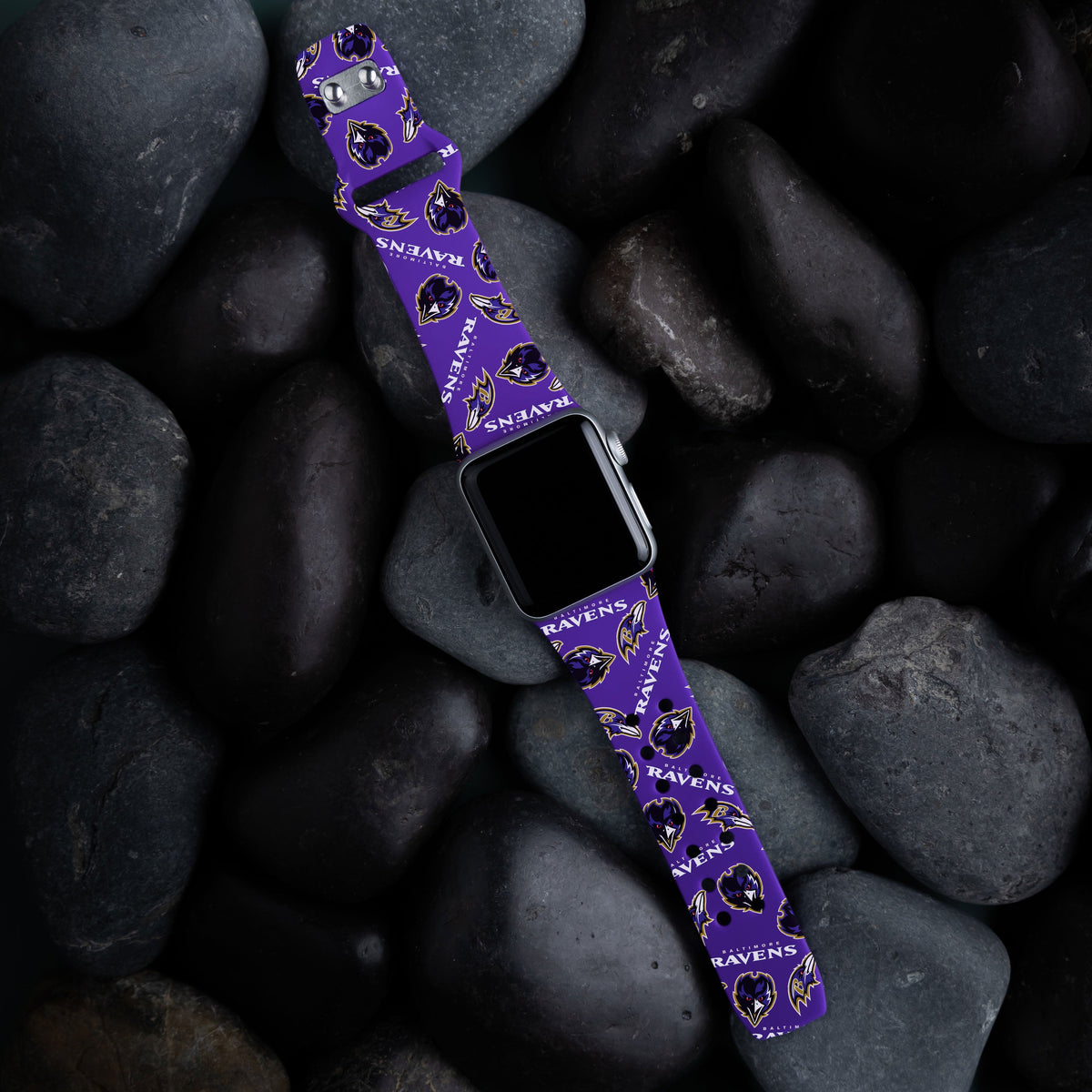 Baltimore Ravens HD Apple Watch Band