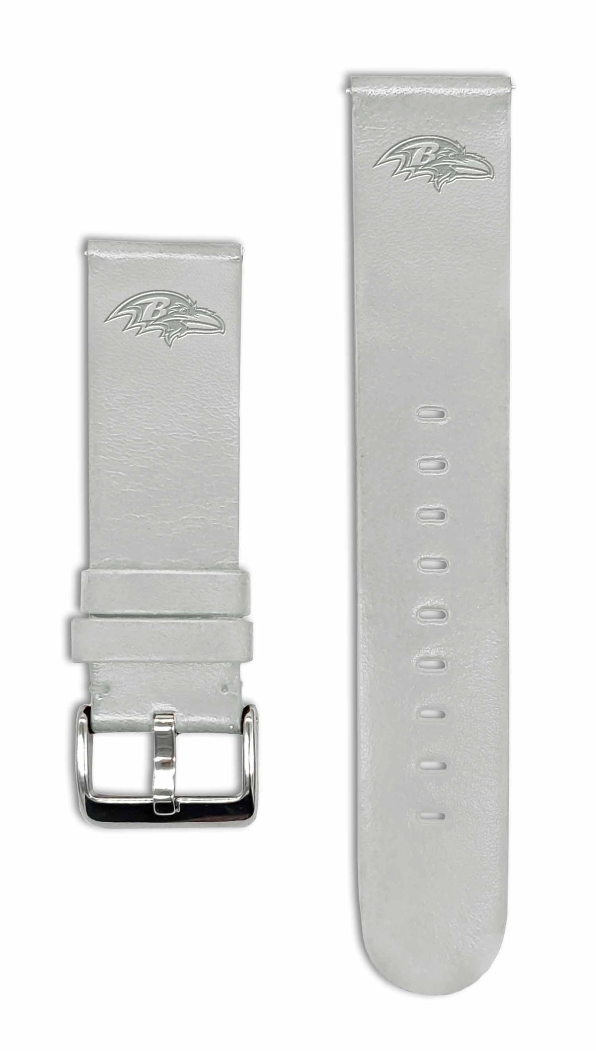 Baltimore Ravens Quick Change Leather Watch Band - USA Sewn - AffinityBands