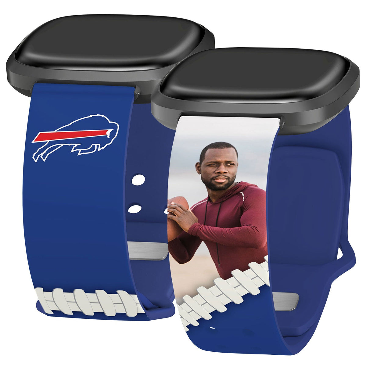 Buffalo Bills Custom Photo HD Fitbit Versa 3 &amp; Sense Watch Band