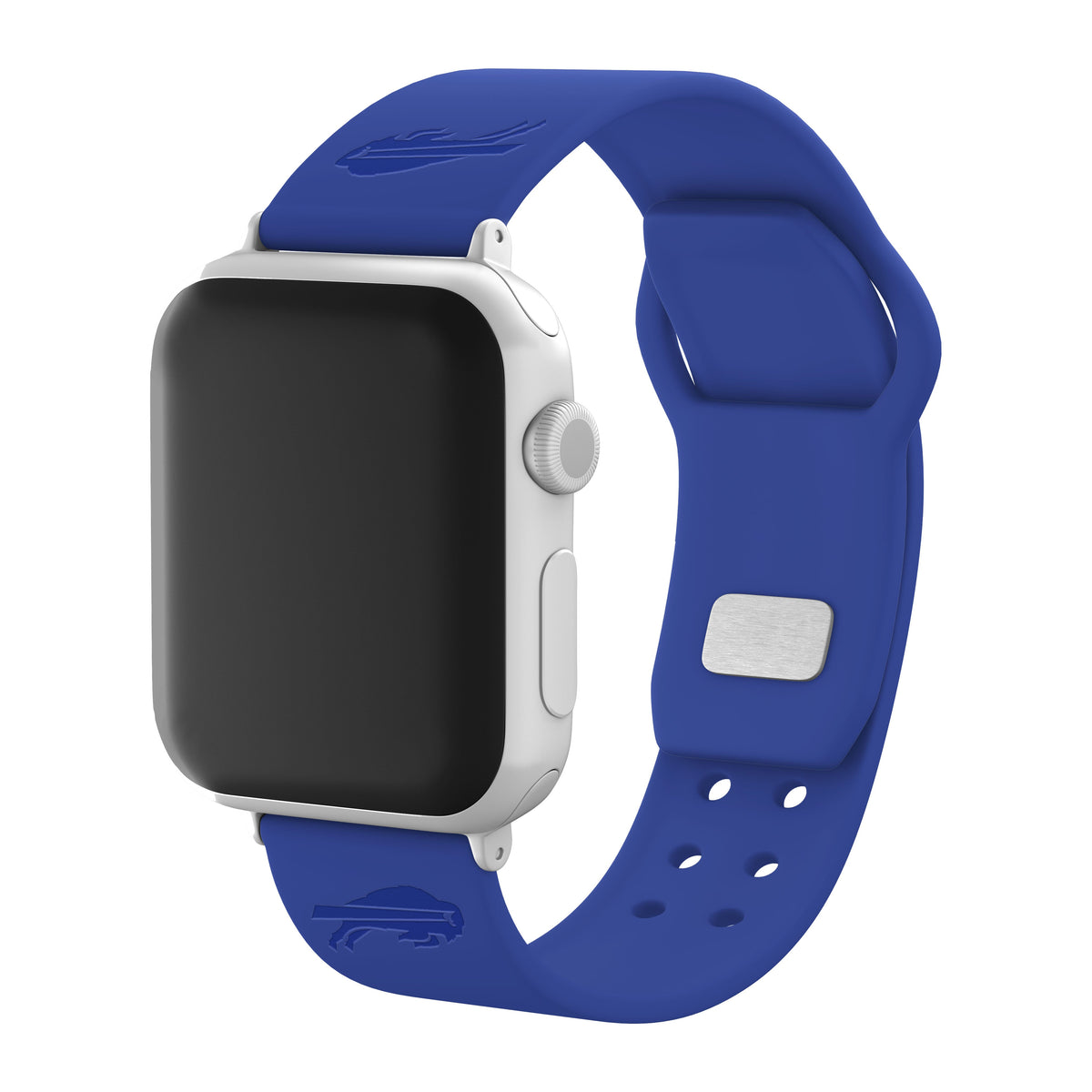 Buffalo Bills Engraved Silicone &#39;Slim&#39; Apple Watch Band