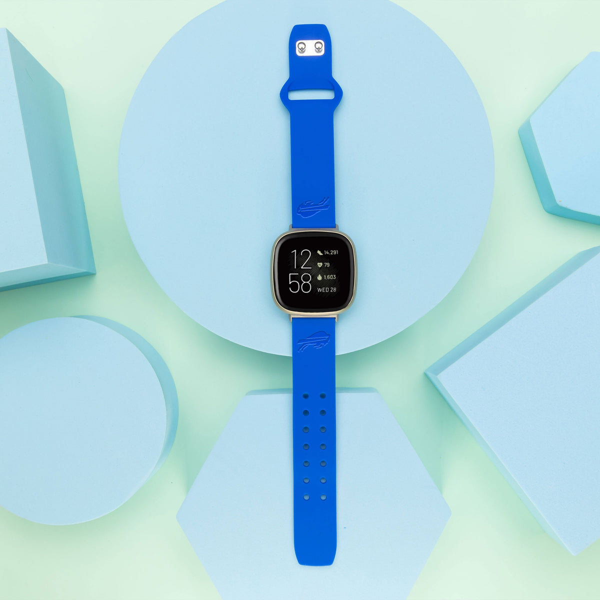 Game Time Buffalo Bills Engraved Silicone Sport Fitbit Watch Band