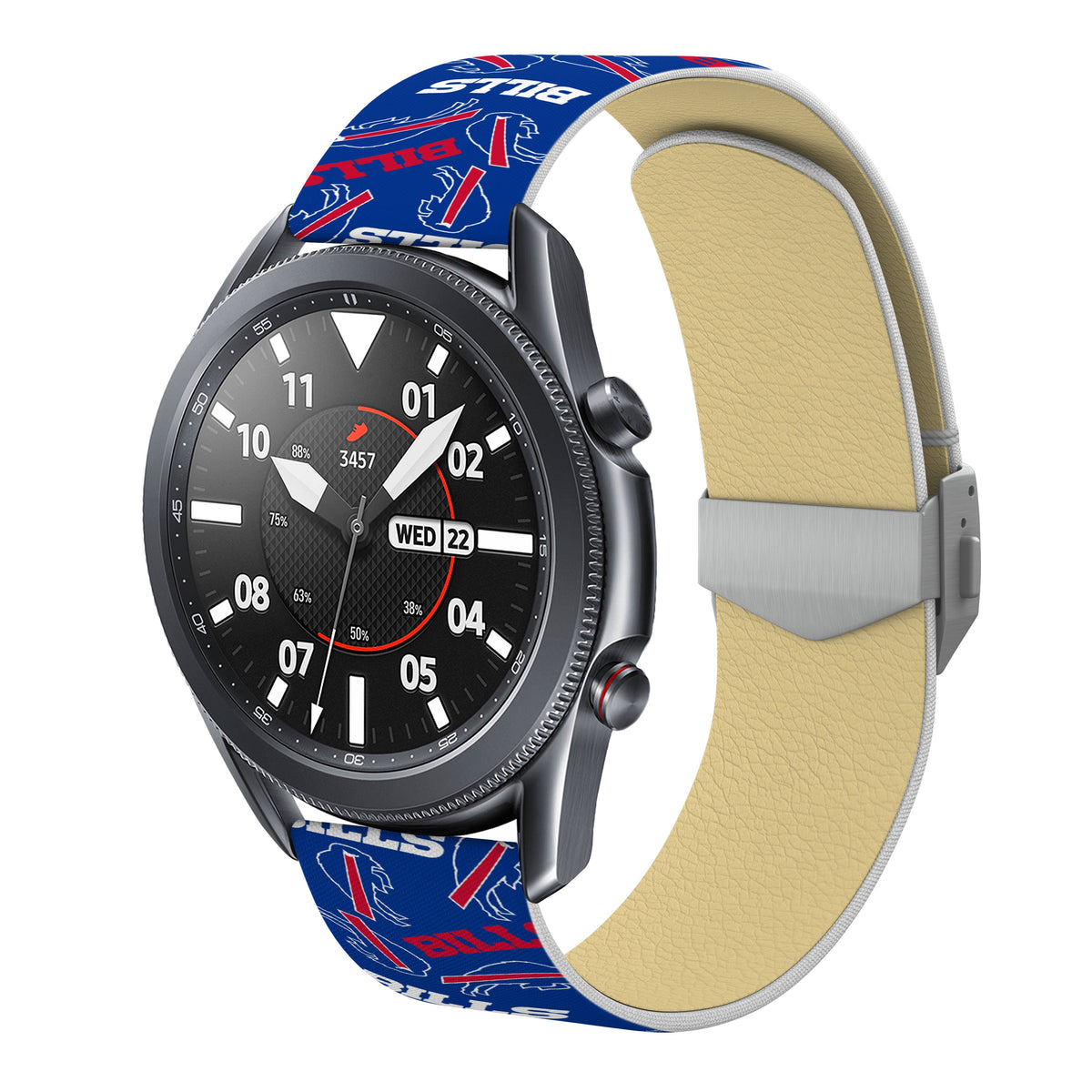 Buffalo Bills Full Print Quick Change Watch Band With Engraved Buckle - AffinityBands