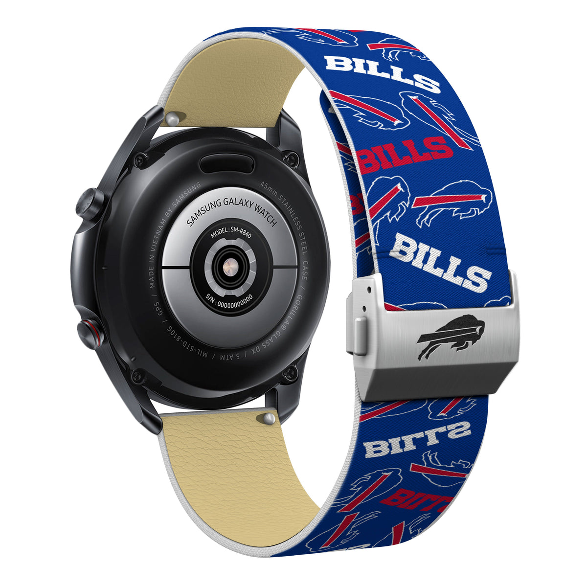 Buffalo Bills Full Print Quick Change Watch Band With Engraved Buckle - AffinityBands