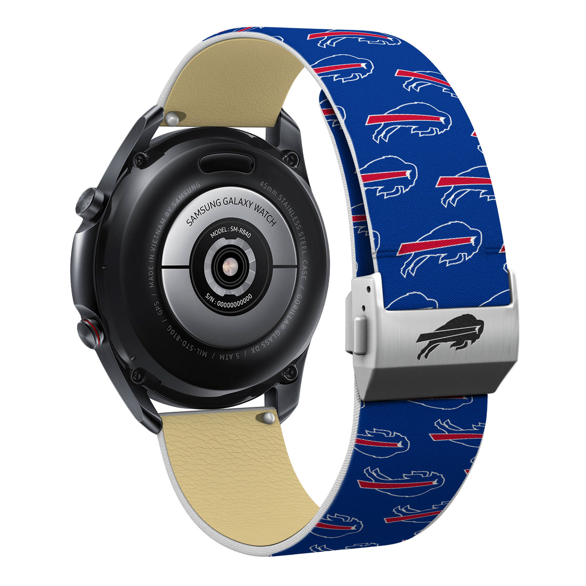 Buffalo Bills Full Print Quick Change Watch Band With Engraved Buckle - AffinityBands