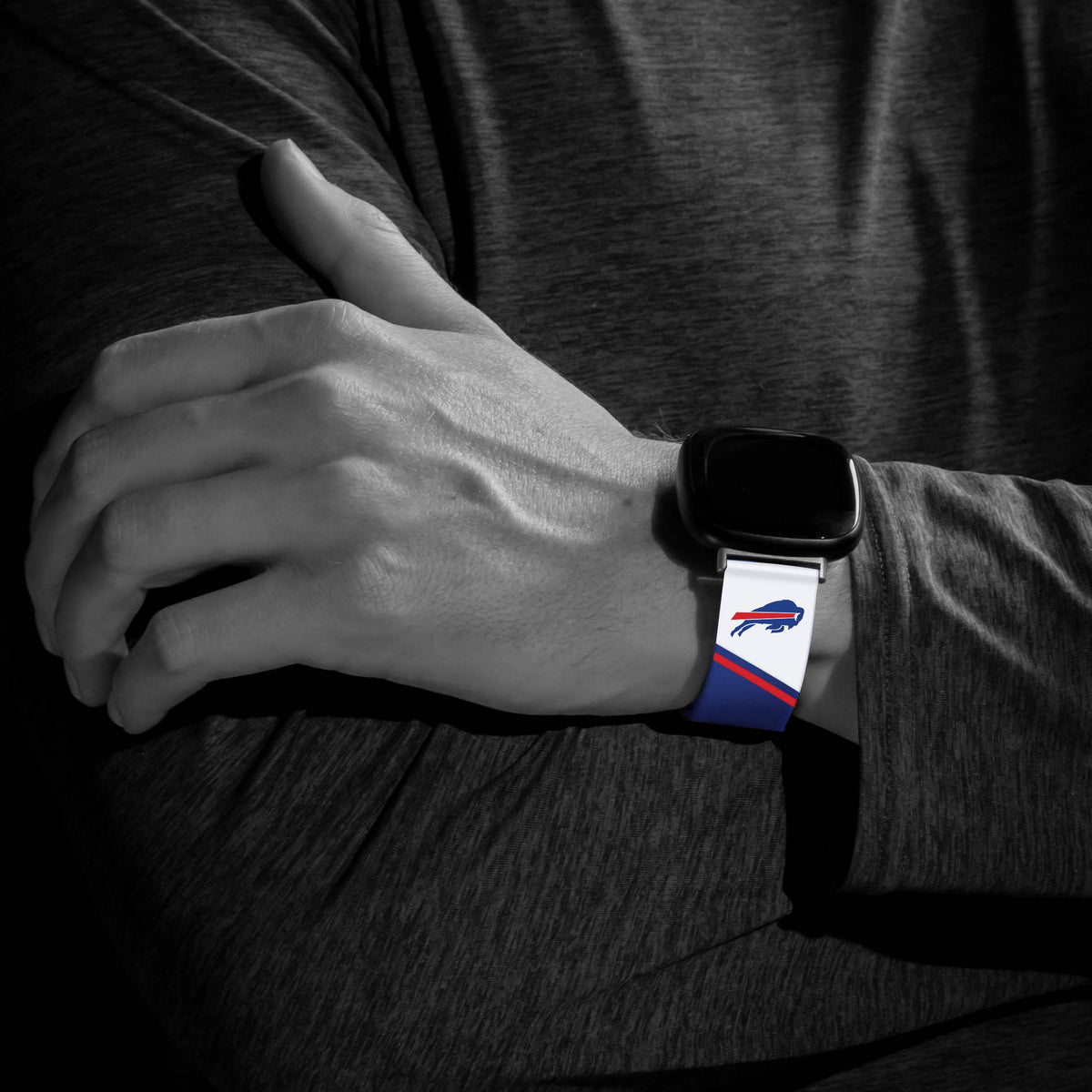 Buffalo Bills HD Champion Series Fitbit Versa 3 &amp; Sense Watch Band