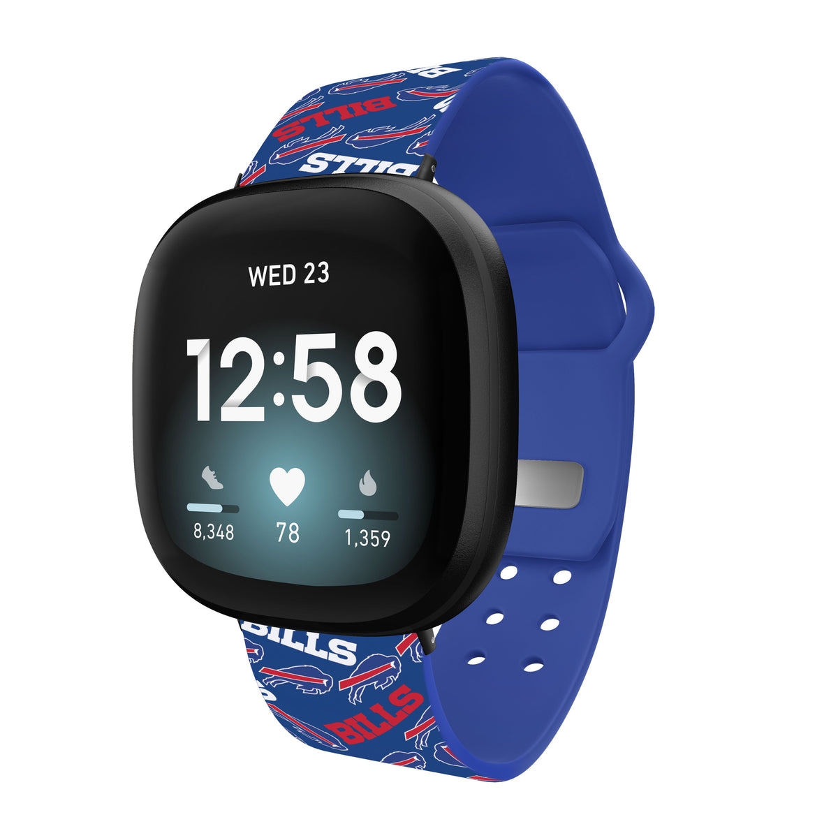 Buffalo Bills HD Fitbit Versa 3 and Sense Watch Band