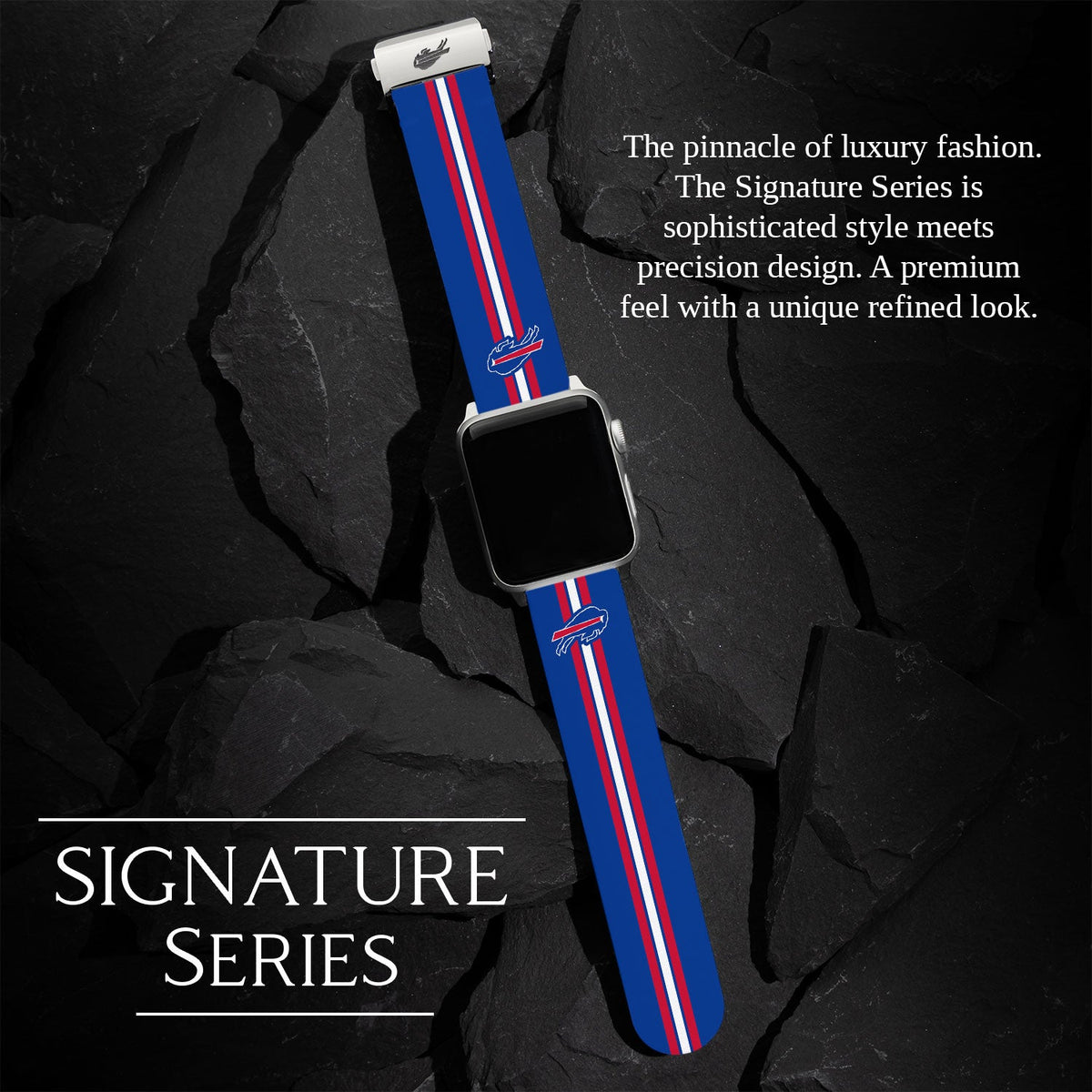 Game Time Buffalo Bills Signature Series Apple Watch Band With Engraved Buckle