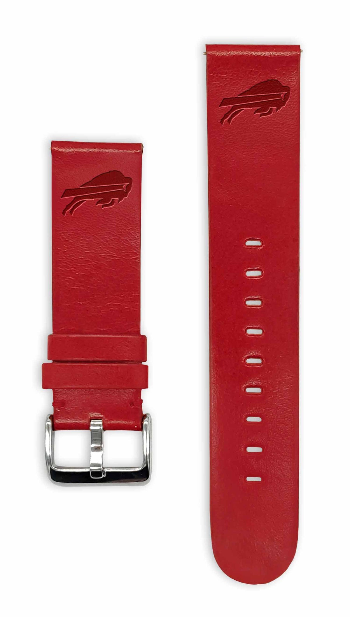 Buffalo Bills Quick Change Leather Watch Band - USA Sewn - AffinityBands