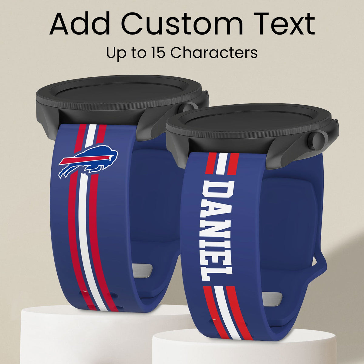 Buffalo Bills Custom Name HD Watch Band