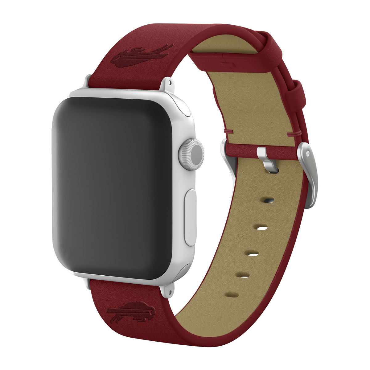 Game Time Buffalo Bills Apple Leather Watch Band - USA Sewn