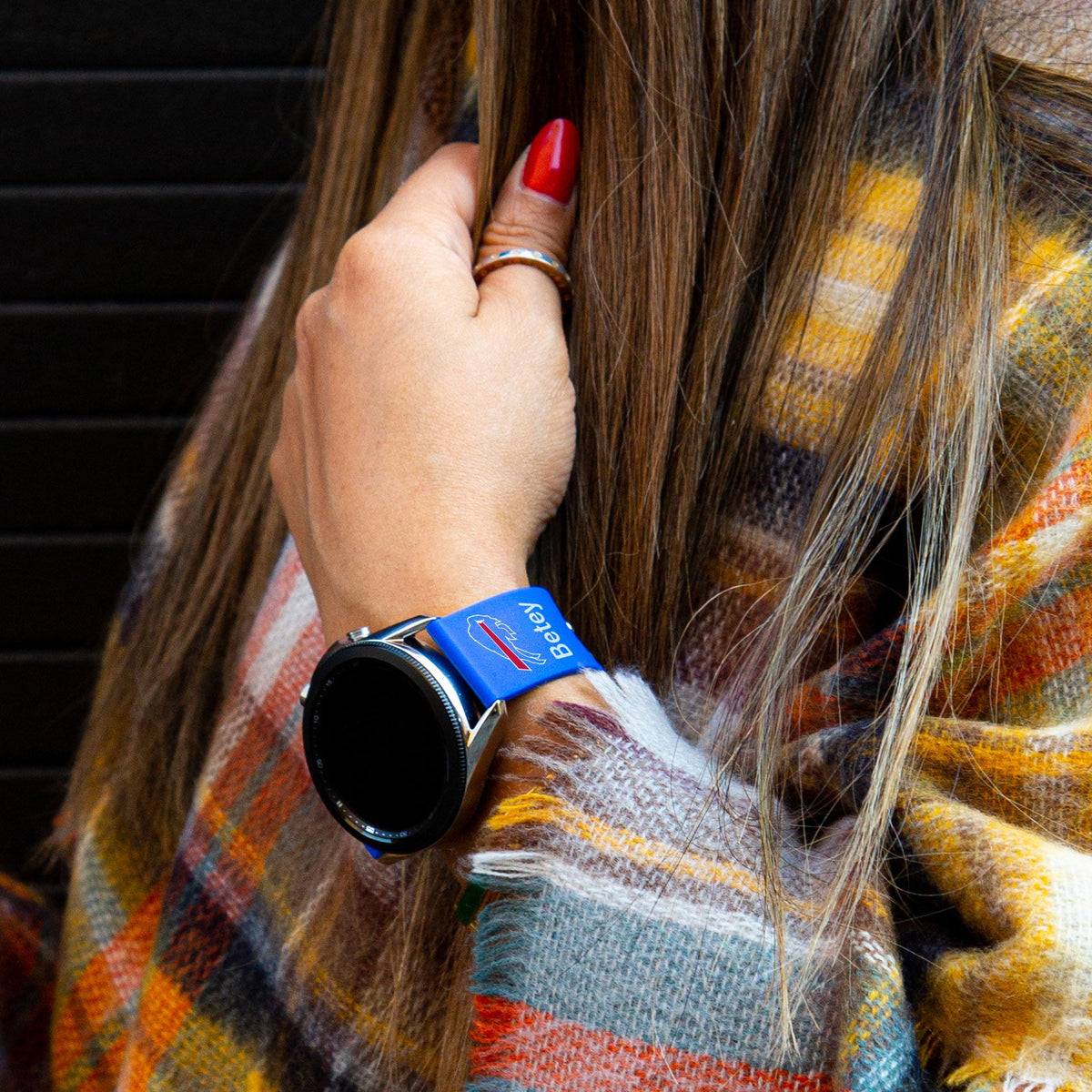 GAME TIME Buffalo Bills Custom Name HD Quick Change Watch Band