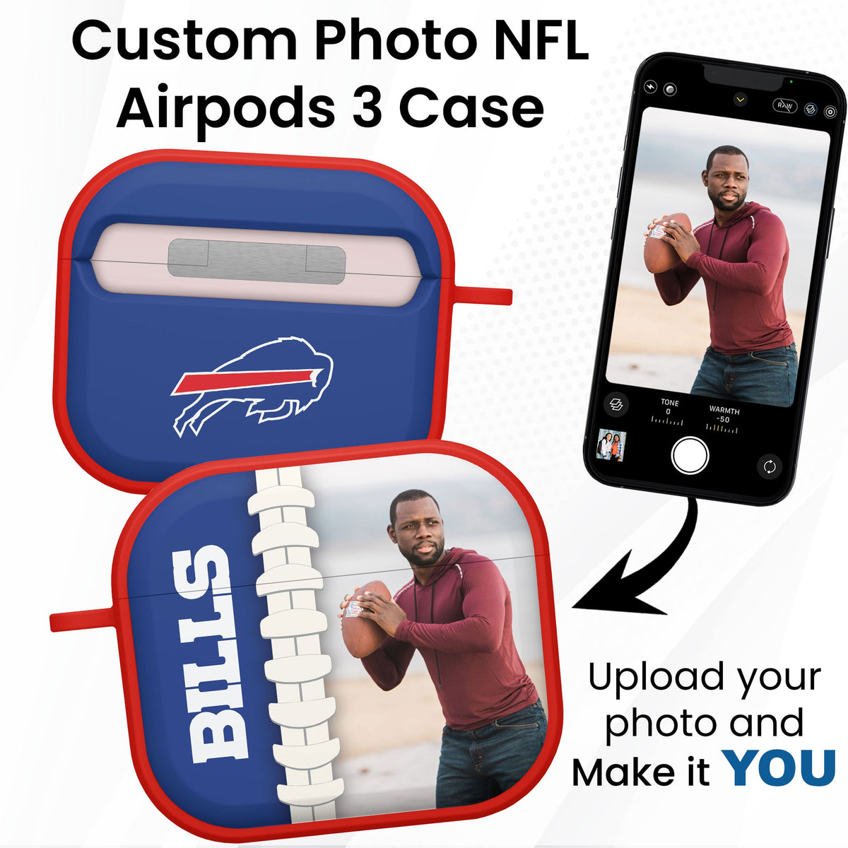 Buffalo Bills Custom Photo HDX Apple AirPods Gen 3 Case Cover