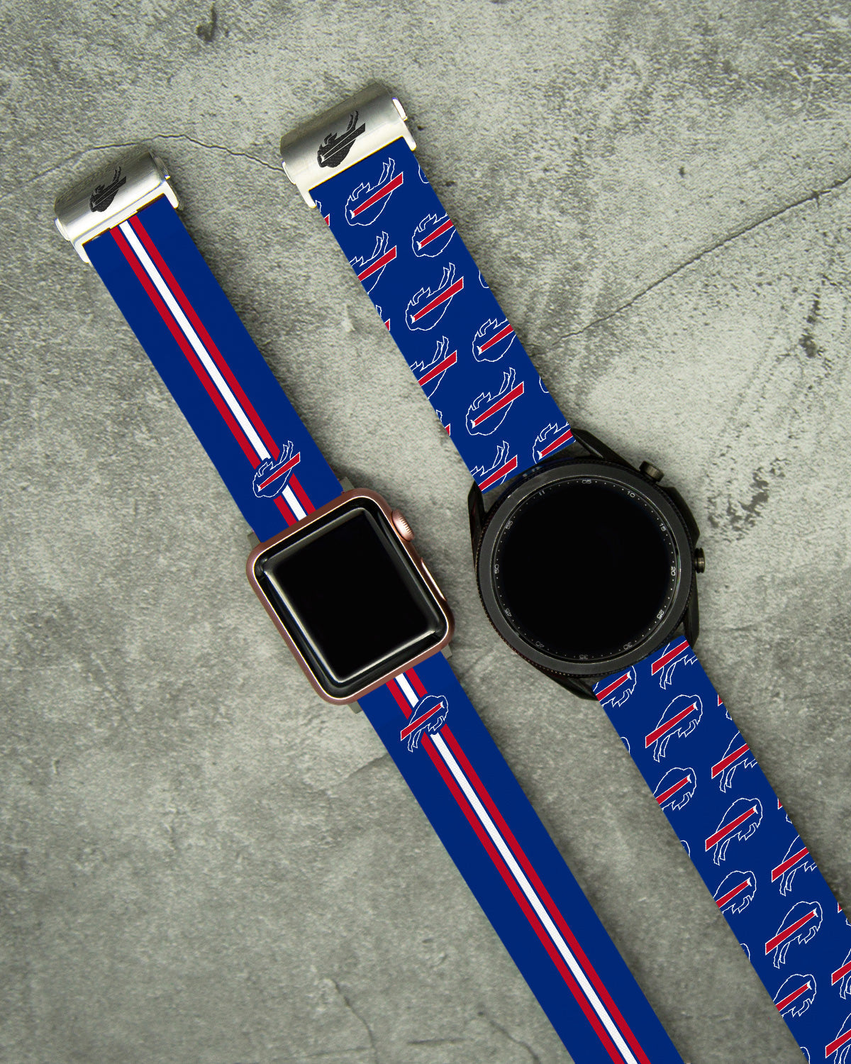 Buffalo Bills Full Print Watch Band With Engraved Buckle - AffinityBands