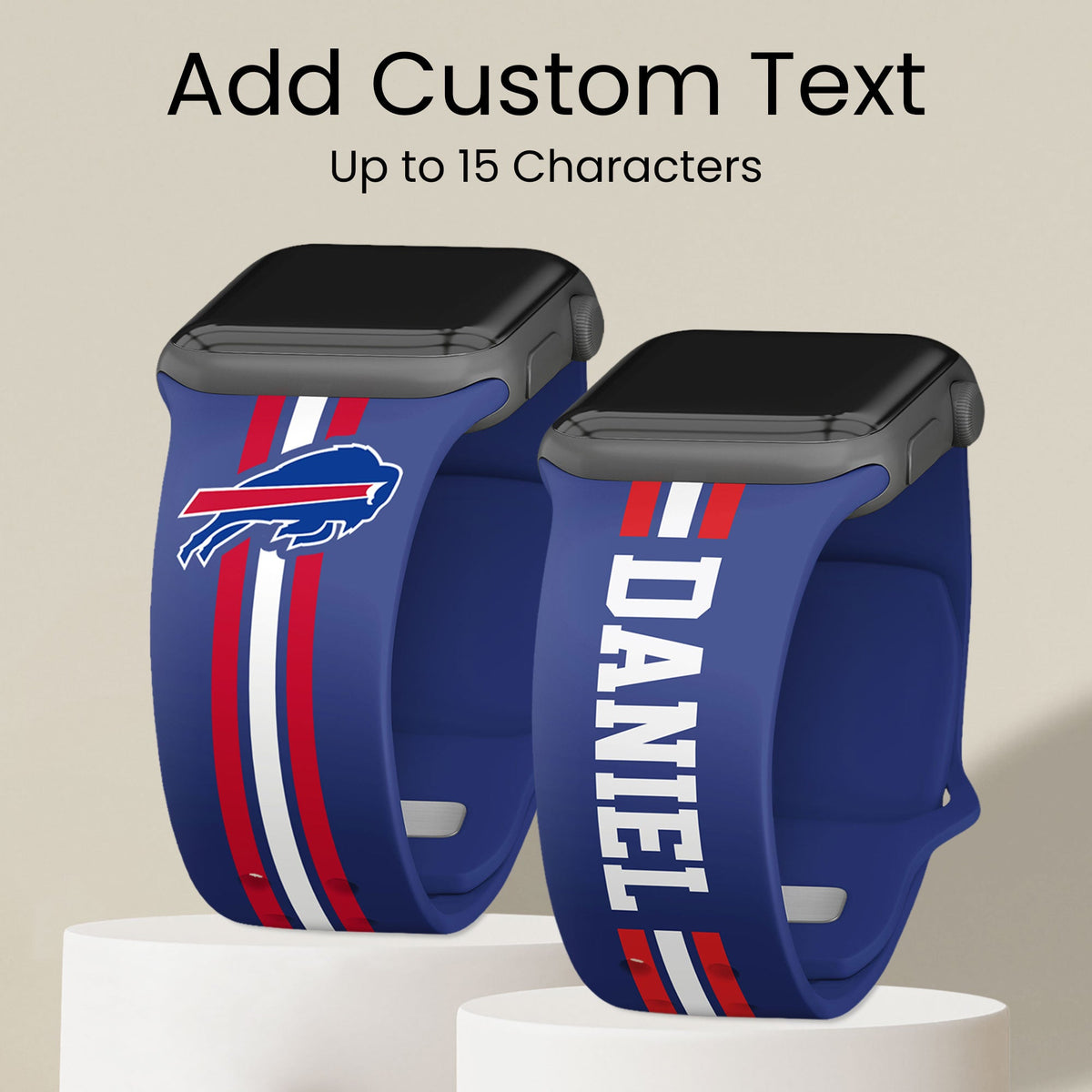Buffalo Bills Custom Name HD Apple Watch Band