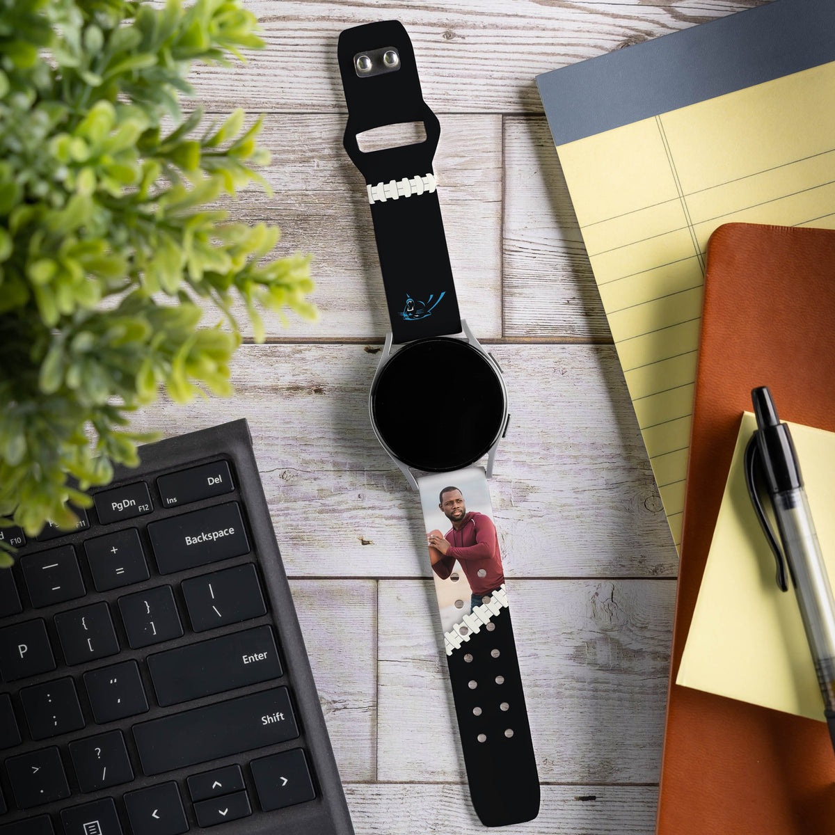 Carolina Panthers Custom Photo HD Samsung Galaxy Watch Band