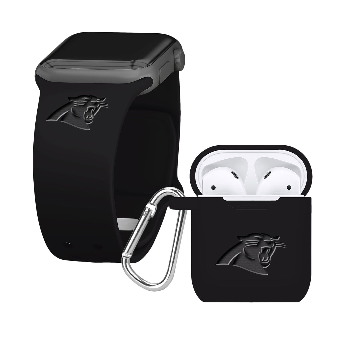 Game Time Carolina Panthers Engraved Apple Combo Package