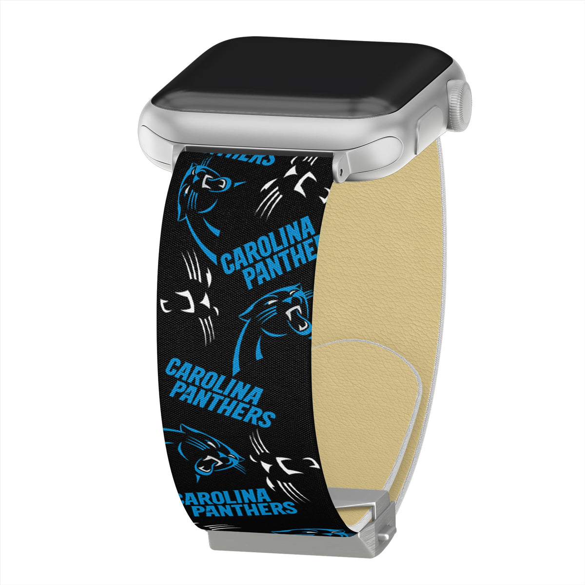 Game Time Carolina Panthers Signature Series Apple Watch Band With Engraved Buckle