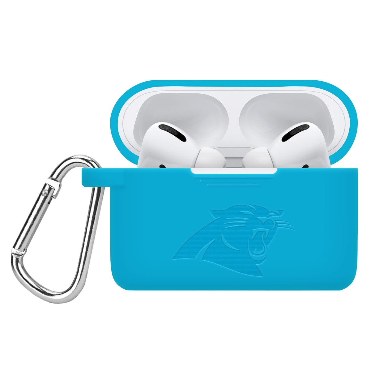 Game Time Carolina Panthers Engraved AirPods Pro 1 &amp; 2 Silicone Case Cover